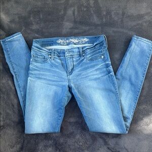 Express Women's Light Blue Skinny Jeans